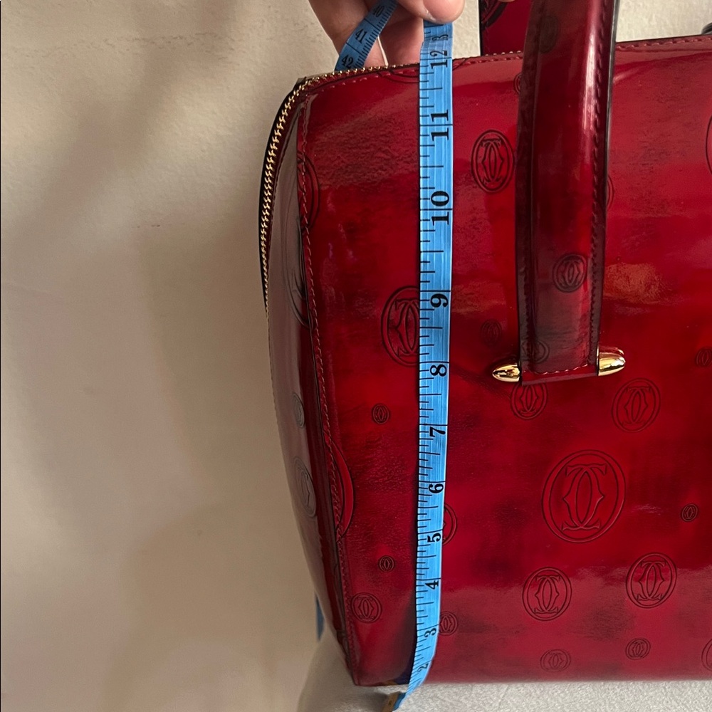 Vintage Must de Cartier "Happy Birthday" series top handle handbag - Picture 10 of 11